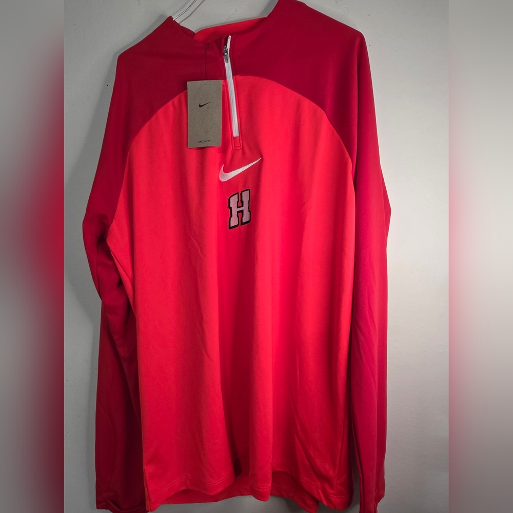 Nike Red Long Sleeve Top with Logo